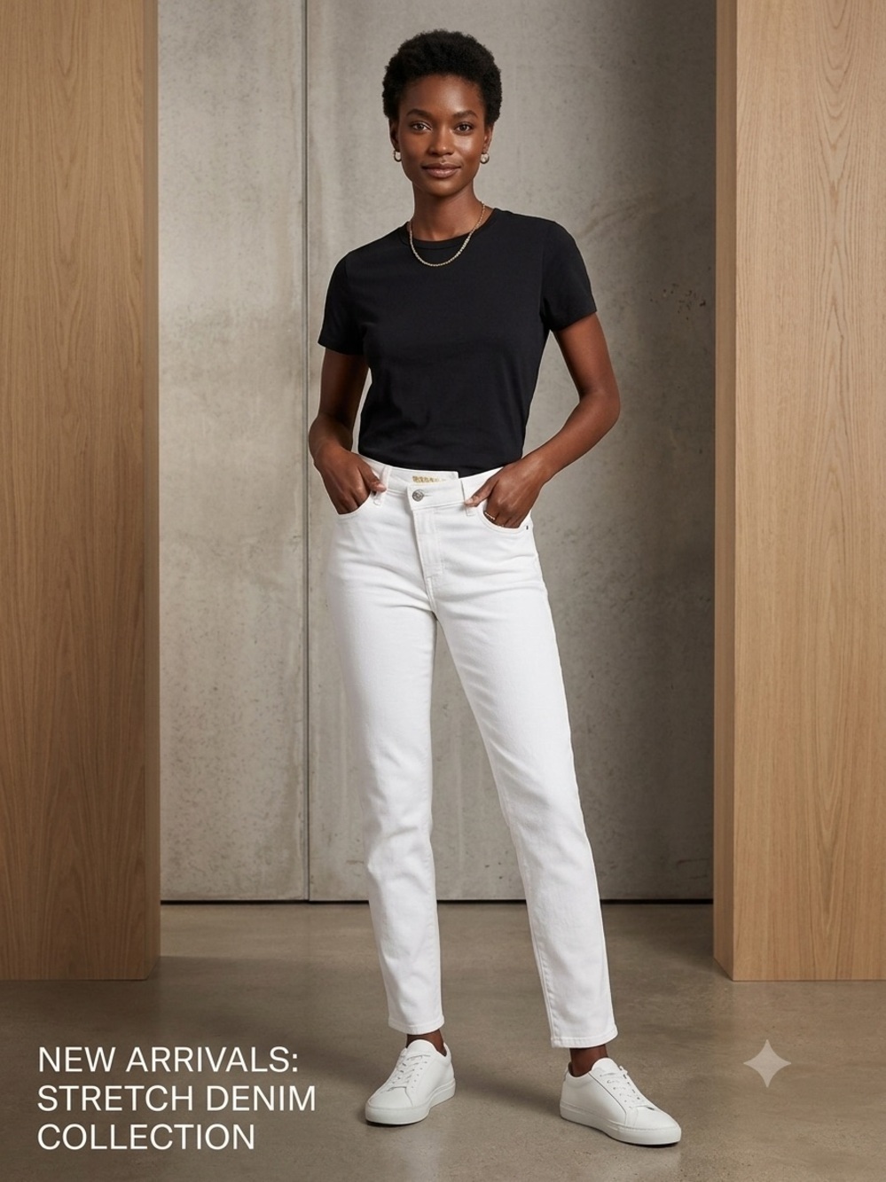 NWT American Eagle STRETCH White High-Rise Straight Mom Jeans Size 26